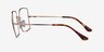Ray-Ban Square Bronze MetalEyeglass Frames from EyeBuyDirect, Side View