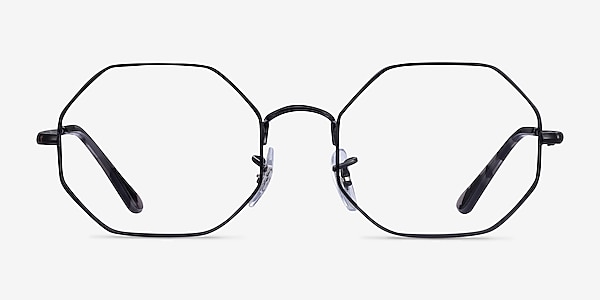 Ray-Ban Octagon Black Metal Eyeglass Frames