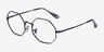 Ray-Ban Octagon Black MetalEyeglass Frames from EyeBuyDirect, Angle View