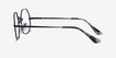 Ray-Ban Octagon Black MetalEyeglass Frames from EyeBuyDirect, Side View