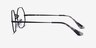 Ray-Ban Octagon Black MetalEyeglass Frames from EyeBuyDirect, Side View