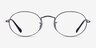 Ray-Ban RB3547V Oval Gunmetal MetalEyeglass Frames from EyeBuyDirect, Front View