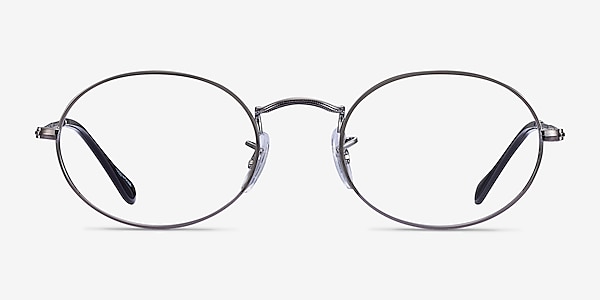 Ray-Ban RB3547V Oval Gunmetal Metal Eyeglass Frames