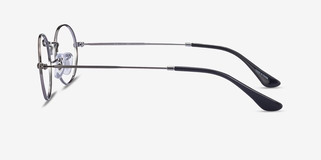 Ray-Ban RB3547V Oval Gunmetal MetalEyeglass Frames from EyeBuyDirect, Side View