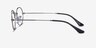 Ray-Ban RB3547V Oval Gunmetal MetalEyeglass Frames from EyeBuyDirect, Side View