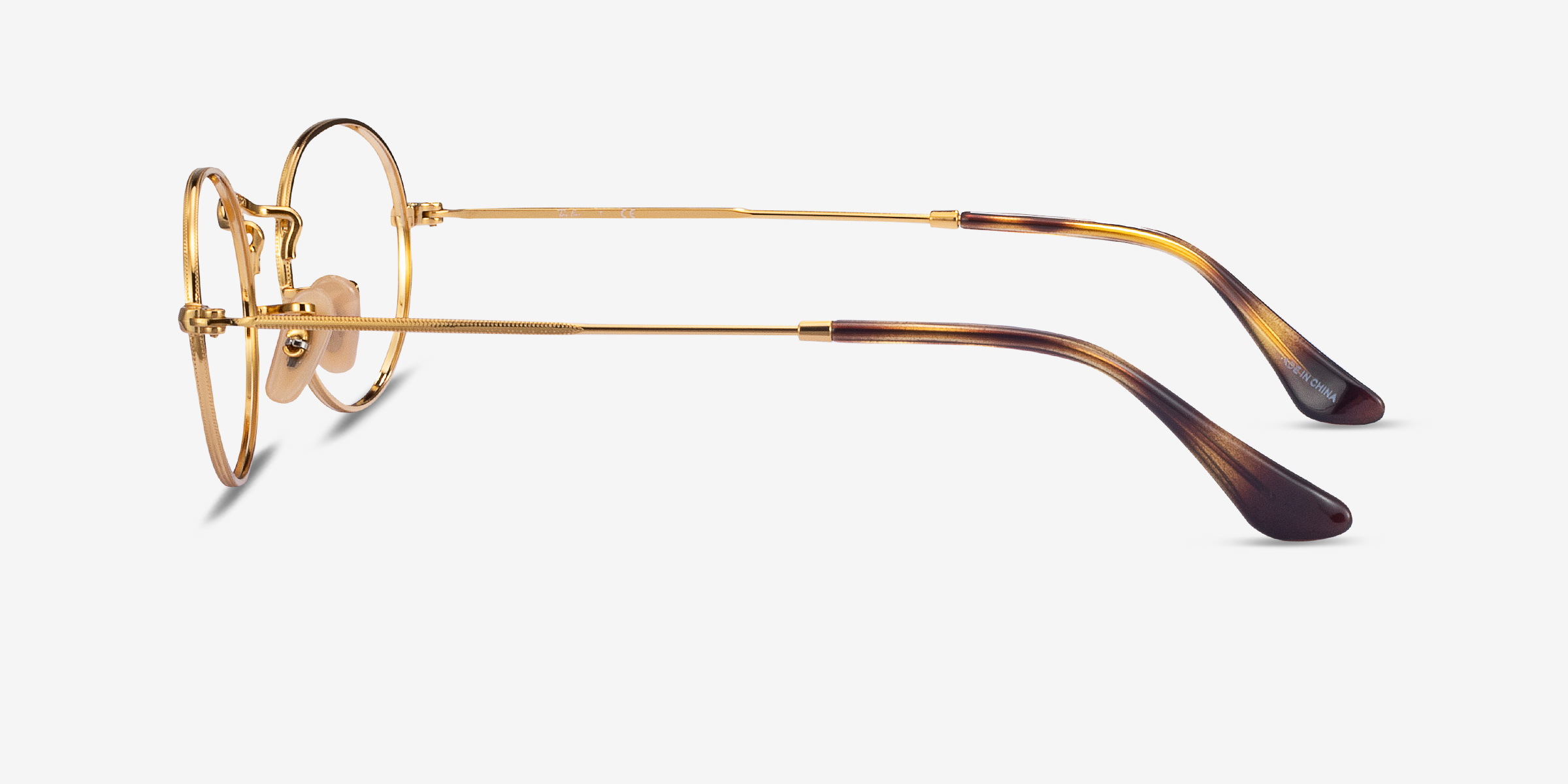 Ray Ban Rb3547v Oval Oval Gold Frame Eyeglasses Eyebuydirect Canada