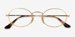 Ray-Ban RB3547V Oval Gold MetalEyeglass Frames from EyeBuyDirect, Closed View