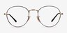Ray-Ban RB3582V Round Black Gold MétalMontures de lunettes de vue d'EyeBuyDirect, Vue de Face