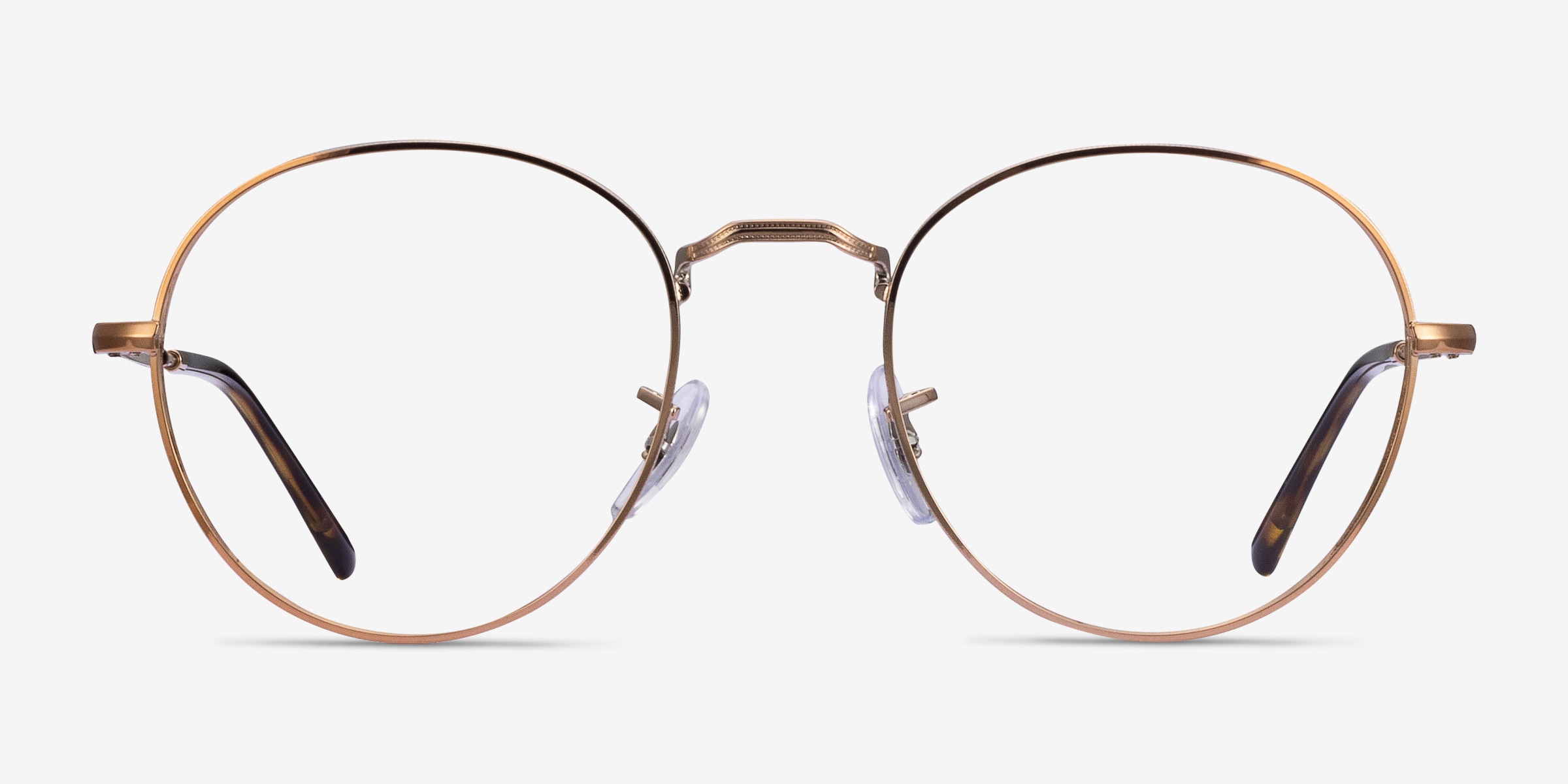 Ray Ban RB3582V Round Round Bronze Copper Frame Eyeglasses