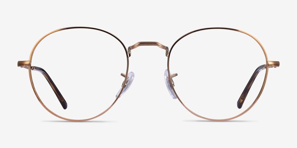 Ray-Ban RB3582V Round Bronze Copper Metal Eyeglass Frames
