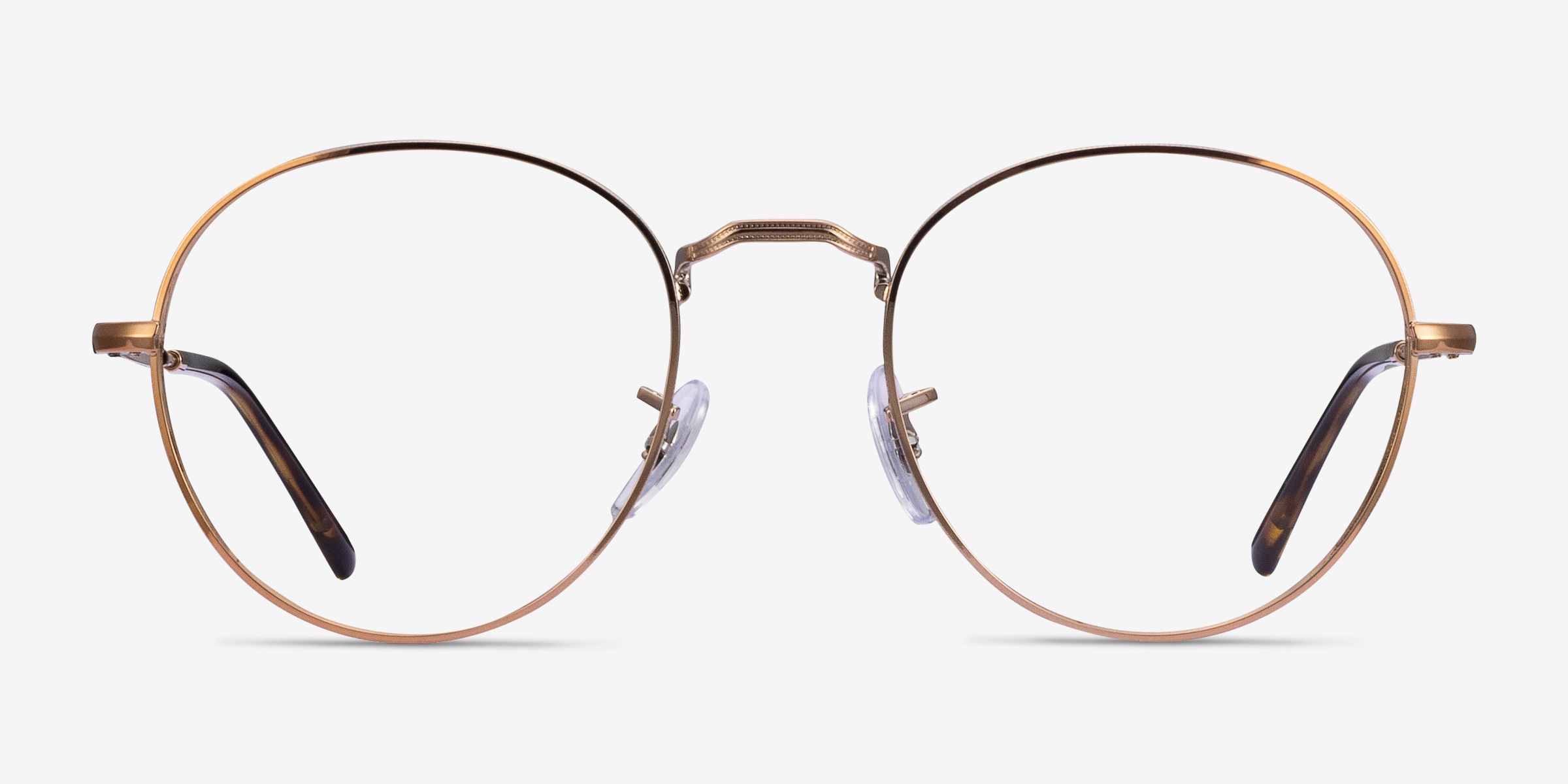 RayBan RB3582V Round Round Bronze Copper Frame Eyeglasses