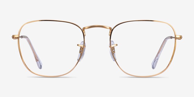 Ray-Ban RB3857V Gold MetalEyeglass Frames from EyeBuyDirect, Front View
