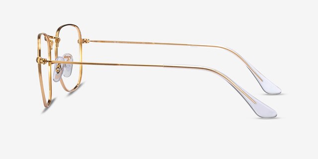 Ray-Ban RB3857V Gold MetalEyeglass Frames from EyeBuyDirect, Side View