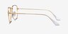 Ray-Ban RB3857V Gold MetalEyeglass Frames from EyeBuyDirect, Side View