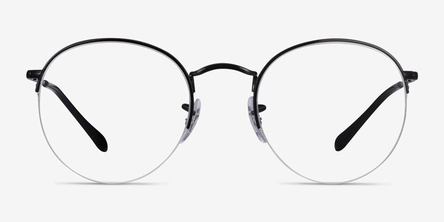 Ray-Ban RB3947V Round Black MetalEyeglass Frames from EyeBuyDirect, Front View