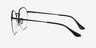 Ray-Ban RB3947V Round Black MetalEyeglass Frames from EyeBuyDirect, Side View