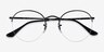 Ray-Ban RB3947V Round Black MetalEyeglass Frames from EyeBuyDirect, Closed View