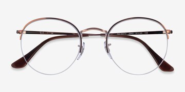 Ray-Ban RB3947V Round - Round Bronze Copper Frame Eyeglasses | Eyebuydirect  Canada