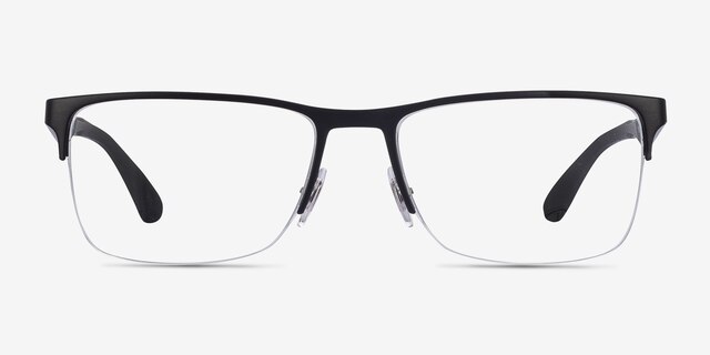 Ray-Ban RB6335 Black MetalEyeglass Frames from EyeBuyDirect, Front View
