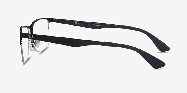 Ray-Ban RB6335 Black MetalEyeglass Frames from EyeBuyDirect, Side View