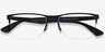 Ray-Ban RB6335 Black MetalEyeglass Frames from EyeBuyDirect, Closed View