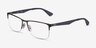 Ray-Ban RB6335 Gunmetal MetalEyeglass Frames from EyeBuyDirect, Angle View