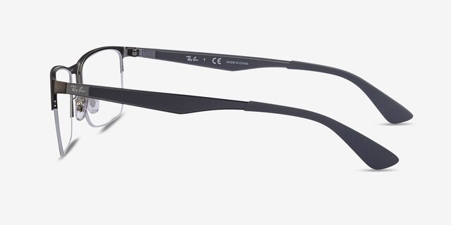 Ray-Ban RB6335 Gunmetal MetalEyeglass Frames from EyeBuyDirect, Side View