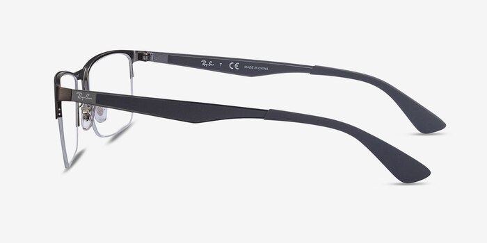 Ray-Ban RB6335 Gunmetal Metal Eyeglass Frames from EyeBuyDirect