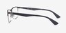 Ray-Ban RB6335 Gunmetal MetalEyeglass Frames from EyeBuyDirect, Side View