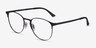 Ray-Ban RB6375 Black MetalEyeglass Frames from EyeBuyDirect, Angle View
