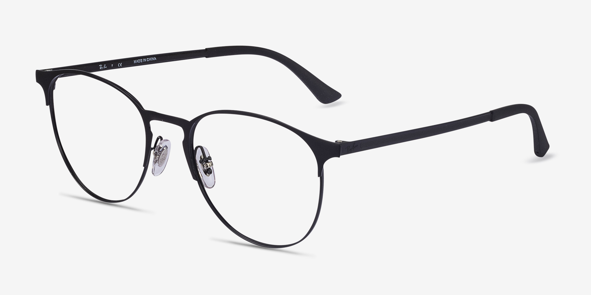 Ray-Ban RB6375 - Round Black Frame Eyeglasses | Eyebuydirect