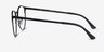 Ray-Ban RB6375 Black MetalEyeglass Frames from EyeBuyDirect, Side View
