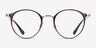 Ray-Ban RB6378 Brown Gold MetalEyeglass Frames from EyeBuyDirect, Front View