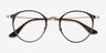 Ray-Ban RB6378 Brown Gold MetalEyeglass Frames from EyeBuyDirect, Closed View