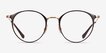Ray-Ban RB6378 Brown Gold MetalEyeglass Frames from EyeBuyDirect, Front View