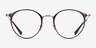 Ray-Ban RB6378 Brown Gold MétalMontures de lunettes de vue d'EyeBuyDirect, Vue de Face