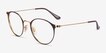 Ray-Ban RB6378 Brown Gold MetalEyeglass Frames from EyeBuyDirect, Angle View