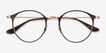 Ray-Ban RB6378 Brown Gold MetalEyeglass Frames from EyeBuyDirect, Closed View