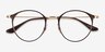 Ray-Ban RB6378 Brown Gold MétalMontures de lunettes de vue d'EyeBuyDirect, Vue Rapprochée
