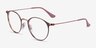 Ray-Ban RB6378 Light Brown MetalEyeglass Frames from EyeBuyDirect, Angle View