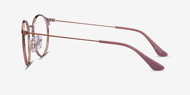 Ray-Ban RB6378 Light Brown MetalEyeglass Frames from EyeBuyDirect, Side View
