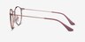 Ray-Ban RB6378 Light Brown MetalEyeglass Frames from EyeBuyDirect, Side View