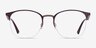 Ray-Ban RB6422 Bordeaux Gold MetalEyeglass Frames from EyeBuyDirect, Front View