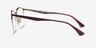 Ray-Ban RB6422 Bordeaux Gold MetalEyeglass Frames from EyeBuyDirect, Side View