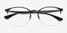 Ray-Ban RB6422 Black Silver MetalEyeglass Frames from EyeBuyDirect, Closed View