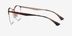 Ray-Ban RB6422 Tortoise Gold MetalEyeglass Frames from EyeBuyDirect, Side View