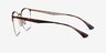 Ray-Ban RB6422 Tortoise Gold MetalEyeglass Frames from EyeBuyDirect, Side View