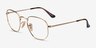 Ray-Ban RB6448 Gold MetalEyeglass Frames from EyeBuyDirect, Angle View