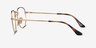 Ray-Ban RB6448 Gold MetalEyeglass Frames from EyeBuyDirect, Side View