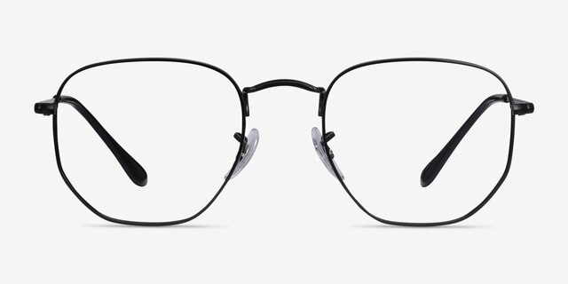 Ray-Ban RB6448 Black MetalEyeglass Frames from EyeBuyDirect, Front View